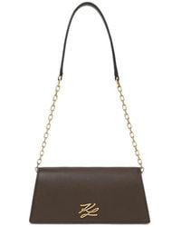 KARL LAGERFELD - Mini K/Autograph Flap Shoulder Bag - Lyst