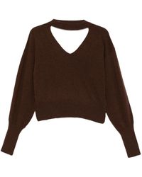FEDERICA TOSI - Keyhole-Neckline Balloon-Sleeve Sweater - Lyst