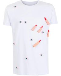 Amir Slama - Appliqué-Detail Cotton T-Shirt - Lyst