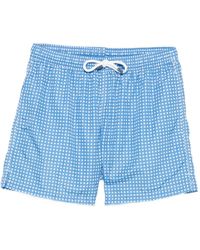 Fedeli - Madeira Geometric-Pattern Swim Shorts - Lyst