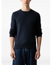 Trussardi - Waffle-Knit Crew-Neck Sweater - Lyst