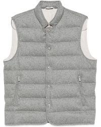 Eleventy - Quilted High-Neck Gilet - Lyst