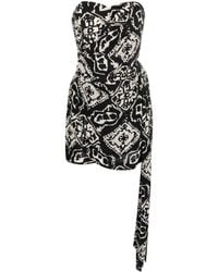 Rodebjer - Abstract-print Wrap Dress - Lyst