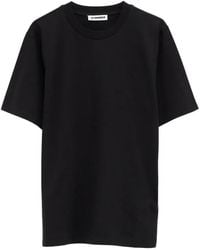 Jil Sander - T-Shirt À Effet D'Épaules Descendues - Lyst
