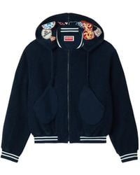 KENZO - Kenszo Badges Embroidered-Patch Fleece Jacket - Lyst
