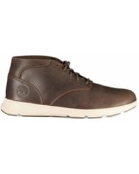 Timberland - Mid Parker Street Logo-Debossed Lace-Up Sneakers - Lyst