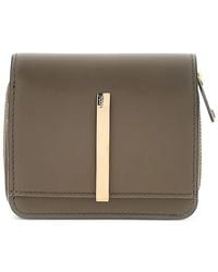 Tod's - Logo-Plaque Leather Wallet - Lyst
