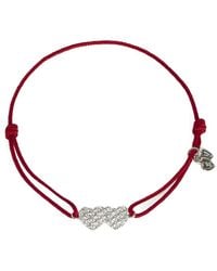 Zadig & Voltaire - Zadig Link Heart Strass Bracelet - Lyst