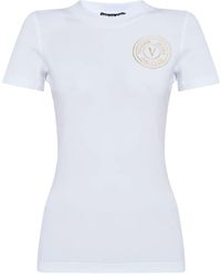 Versace Jeans Couture - T-Shirt Con Stampa - Lyst