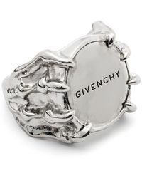 Givenchy - Ring in Glanzoptik mit Logo-Gravur - Lyst