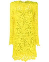 Ermanno Scervino - Embroidered-lace Shirt Mini Dress - Lyst