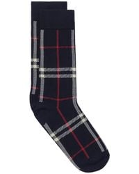 Burberry - Check Cotton Nylon-Blend Socks - Lyst