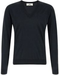 Riviera - V-Neck Cuffed Sweater - Lyst