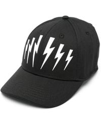 Neil Barrett - Thunderbolt-Print Cap - Lyst