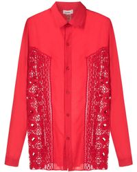 Amir Slama - Camisa con panel de ganchillo - Lyst