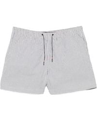 Rrd - Striped Drawstring Shorts - Lyst