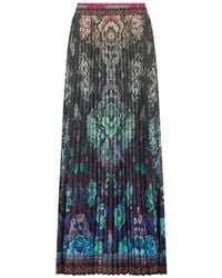 Pierre Louis Mascia - Pleated Floral-Print Maxi Skirt - Lyst
