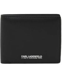 KARL LAGERFELD - Portefeuille K/Traveller À Logo Imprimé - Lyst