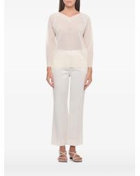 Marella - V-Neck Raglan-Sleeve Jumper - Lyst