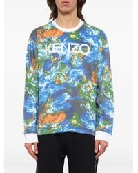 KENZO - Logo-Print Sweatshirt - Lyst