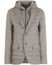 Herno - Hooded Flap-Pocket Blazer - Lyst