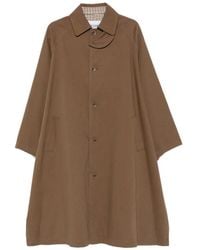 ELEH - Gingham-Collar Raglan-Sleeve Coat - Lyst