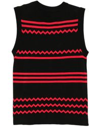 Cynthia Rowley - Zigzag Knitted Tank - Lyst