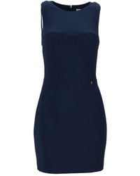 Elisabetta Franchi - Bustier Detail Mini Dress - Lyst