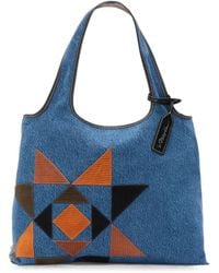 3.1 Phillip Lim - Mini Suede-Patchwork Tote Bag - Lyst