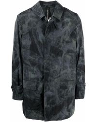 Mackintosh Torrential Mantel mit Batikmuster - Grau