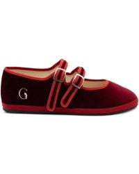 Gondolina - Accademia Mary Jane Double-Lace Ballet Flats - Lyst