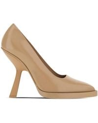 Ferragamo - Plain Leather Pumps - Lyst