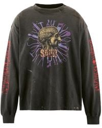 SAINT Mxxxxxx - Long-Sleeve Printed T-Shirt - Lyst