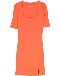 Patrizia Pepe - Kleid mit Jacquard-Logo - Lyst