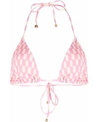 Nanushka - Top de bikini con cuello halter - Lyst