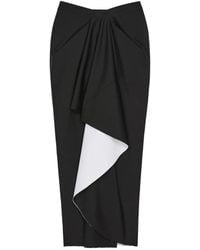 Givenchy - Wrapped Midi Skirt - Lyst