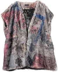 BARBARA BOLOGNA - Graphic-Print Faux-Fur Gilet - Lyst