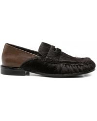 Paloma Barceló - Pony-Hair Panelled Loafers - Lyst