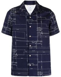 PS by Paul Smith - Graphic-print Camp-collar Shirt - Lyst