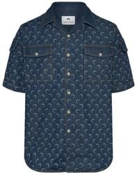Marine Serre - Moon Denim Shirt - Lyst
