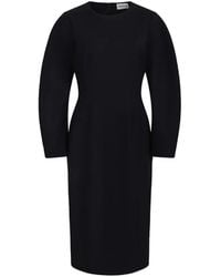 P.A.R.O.S.H. - Long-Sleeve Midi Dress - Lyst