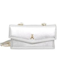 Patrizia Pepe - Fly Bamby Metallic Leather Shoulder Bag - Lyst