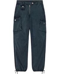 Ganni - Cargo-Pockets Trousers - Lyst