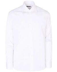 Tombolini - Chemise Slim À Col Semi-Italien - Lyst