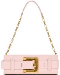 Balmain - Anthem Smooth Leather Clutch - Lyst