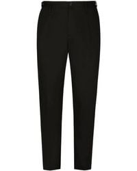 Dolce & Gabbana - Pantalones de vestir con logo - Lyst