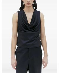 AARON ESH - Cowl-neck Vest - Lyst
