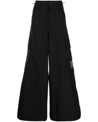 Palm Angels - Pa Monogram-embroidery Wide-leg Trousers - Lyst