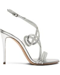 Casadei - Josephine Julia Embellished Sandals - Lyst
