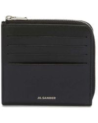 Jil Sander - Logo-embossed Leather Card Slot Wallet - Lyst
